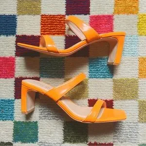 Chinese Laundry Women's Yanti Softy Kid Heeled Sandal - Double Strap Block Heel, Square Toe Dress Sandals - View #8